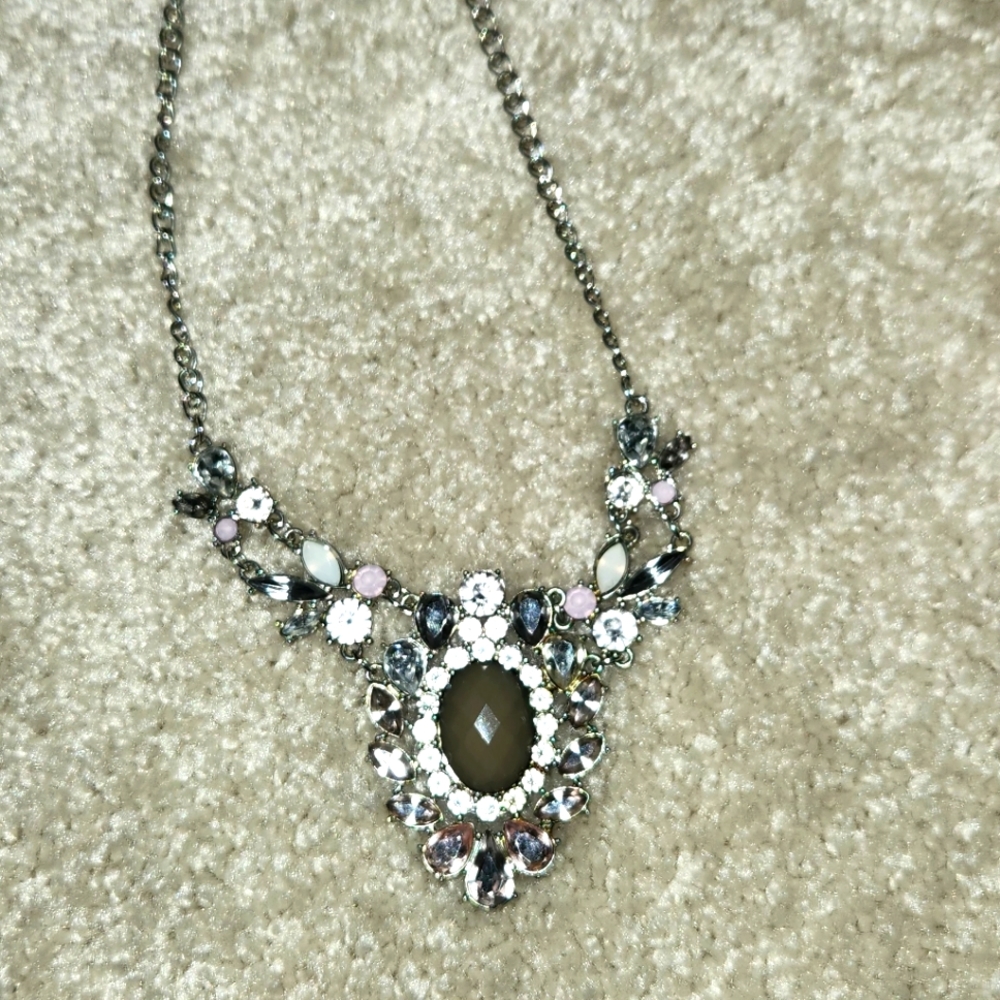 Silver Diamond necklace